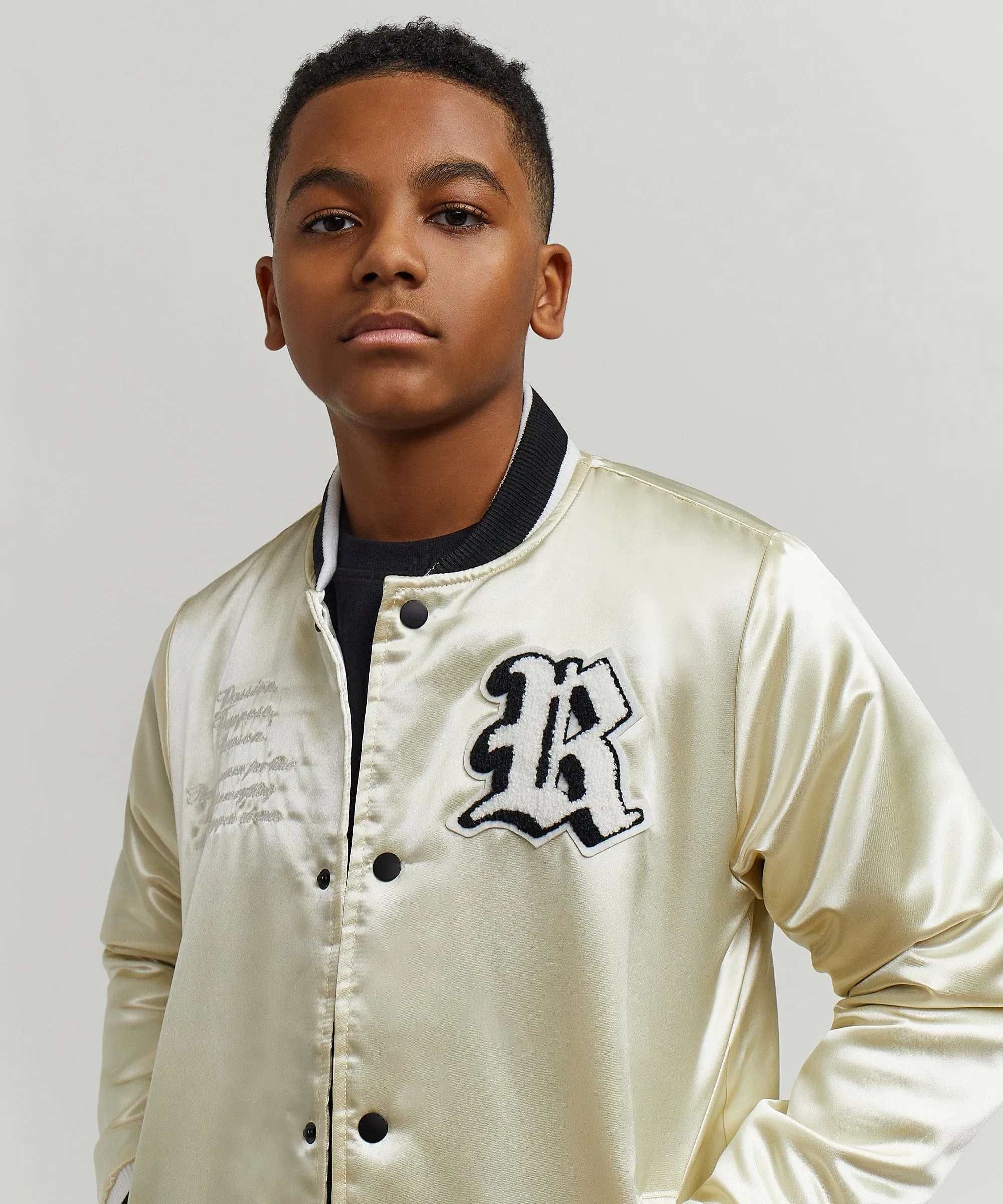 Kids Play Hard Satin Jacket