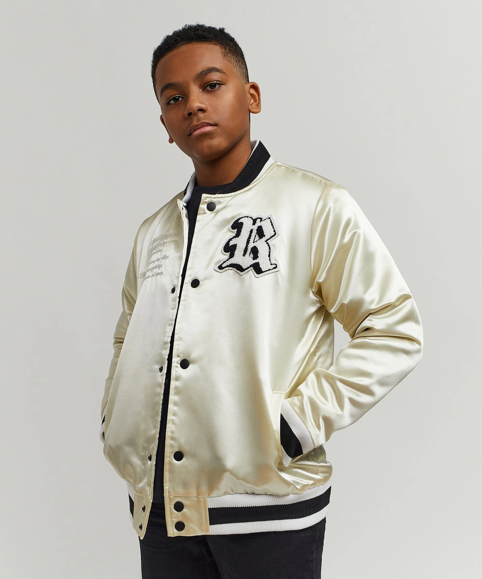 Kids Play Hard Satin Jacket