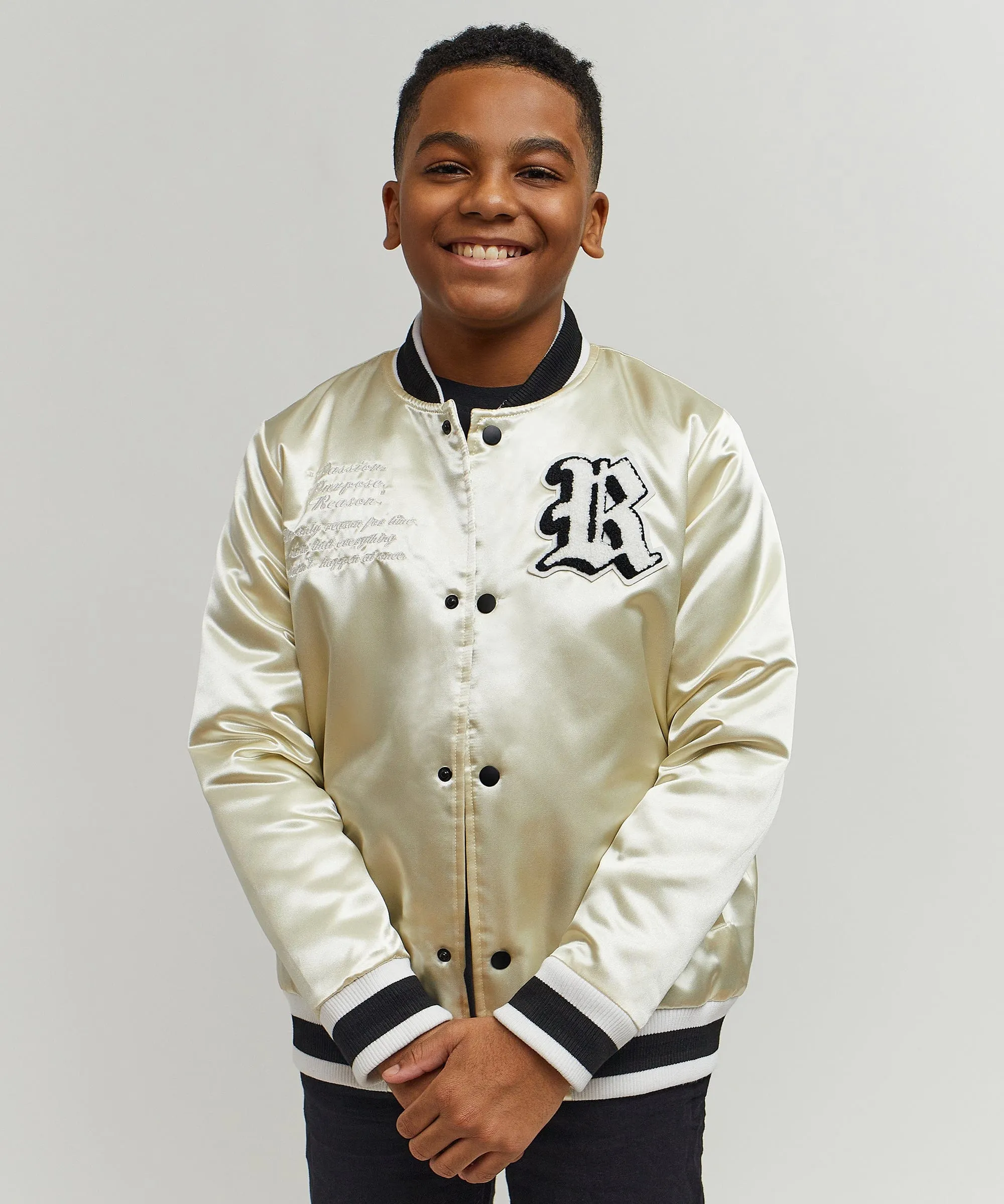 Kids Play Hard Satin Jacket