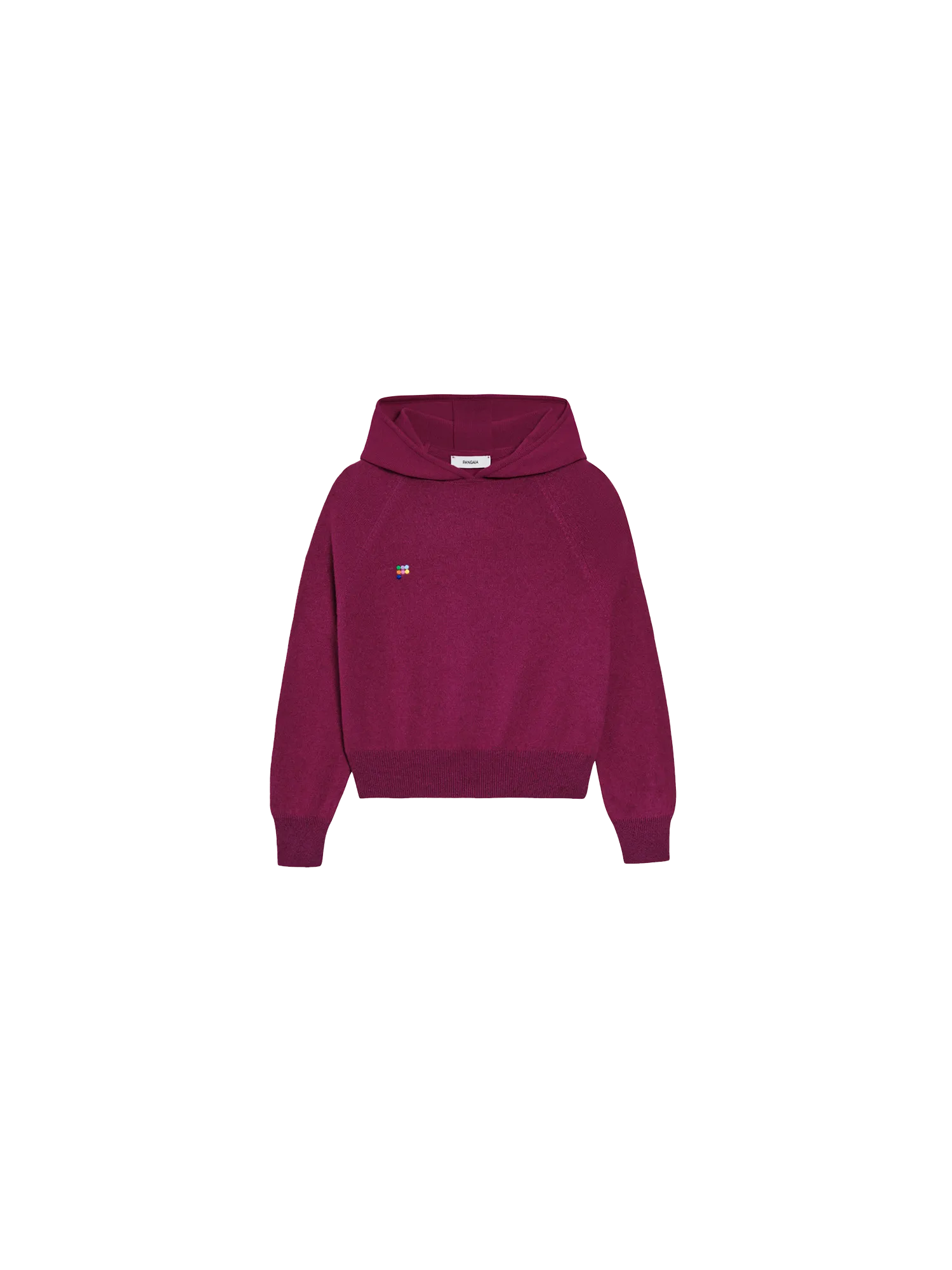 Kids' Recycled Cashmere Hoodie—plum purple