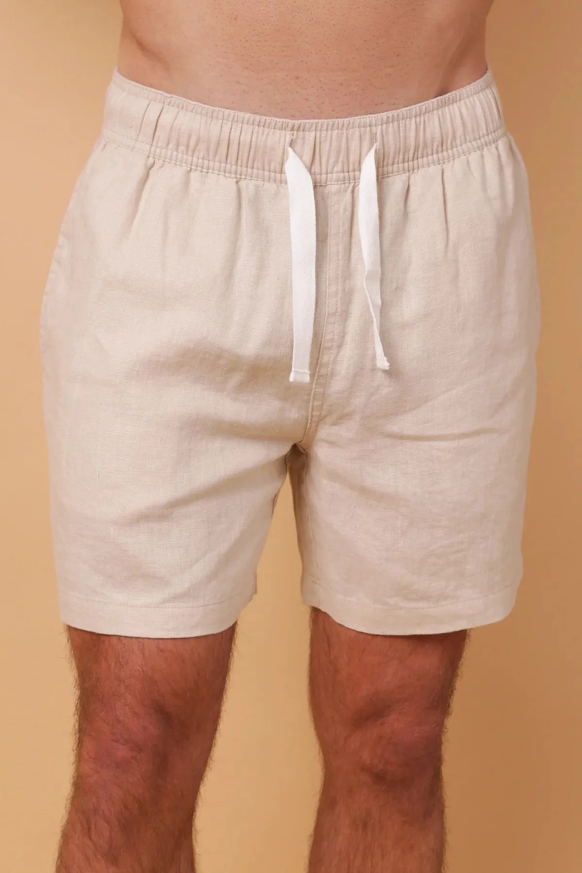 KORE STUDIOS - Amalfi Linen Short - Hay