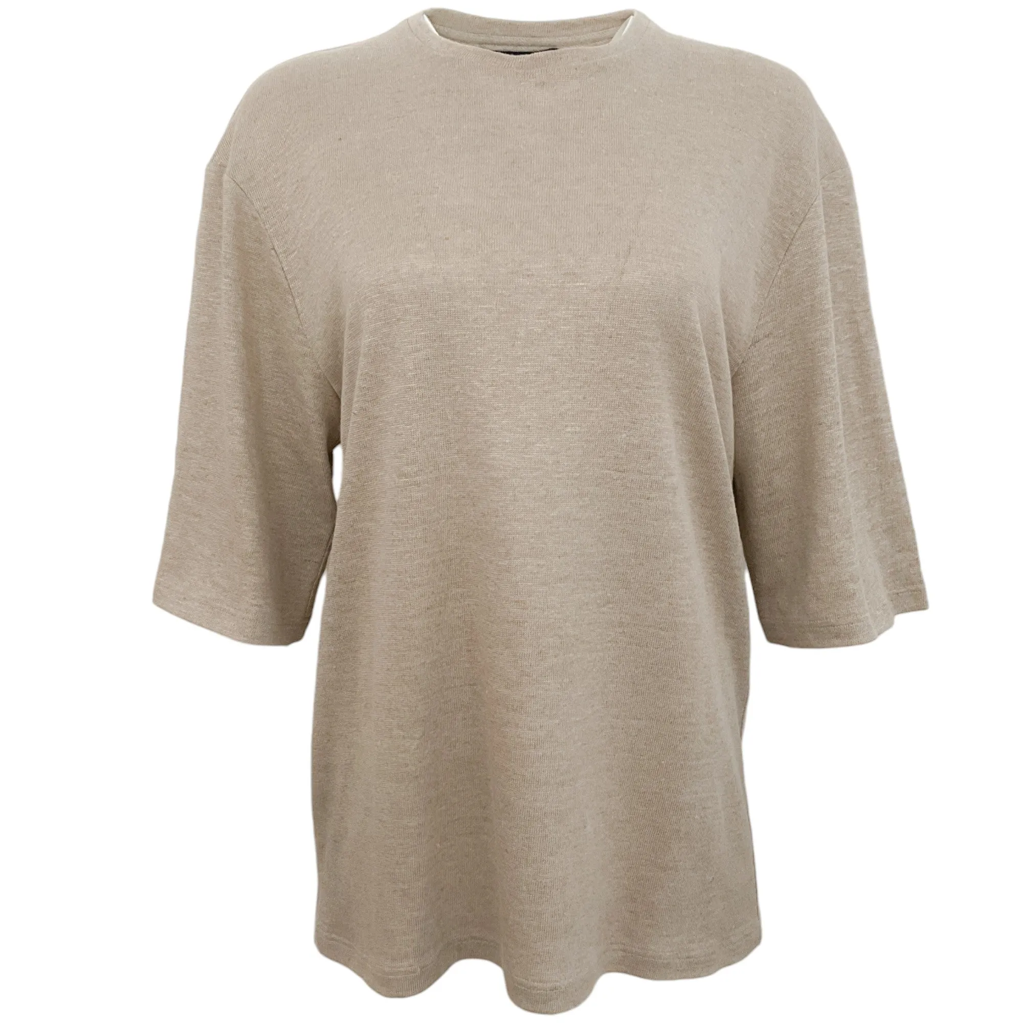 La Collection Beige Linen Alfred Top