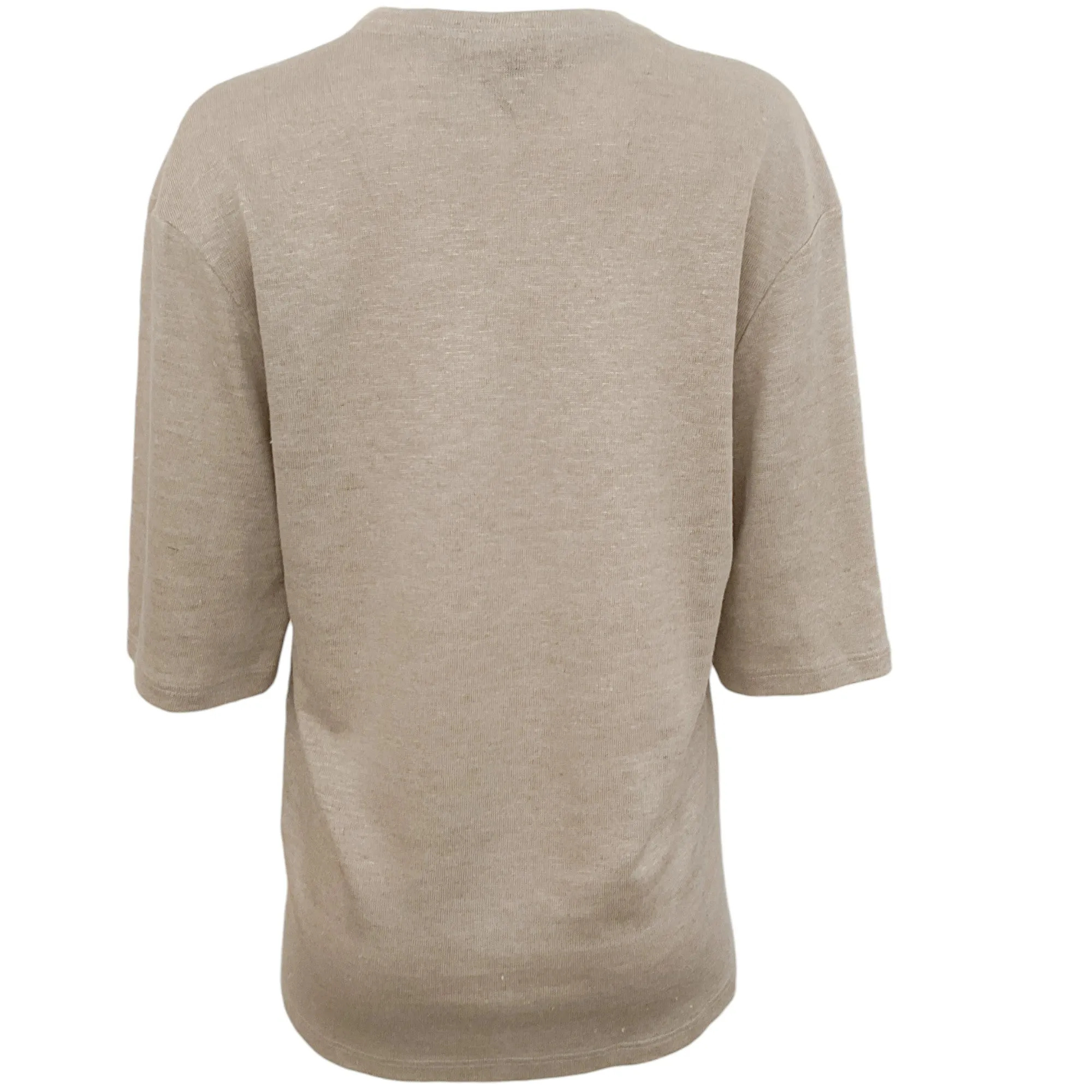 La Collection Beige Linen Alfred Top