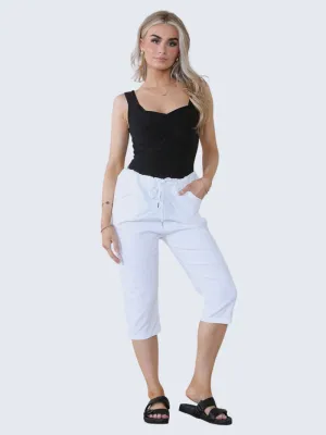 Ladies Plain Magic Italian Shorts