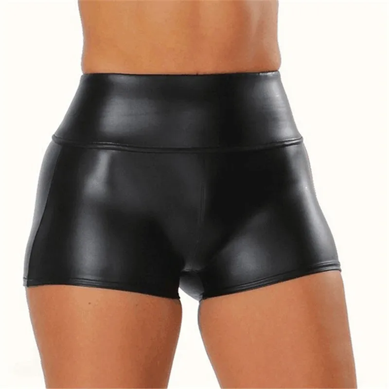 Leather Look Hot Pants