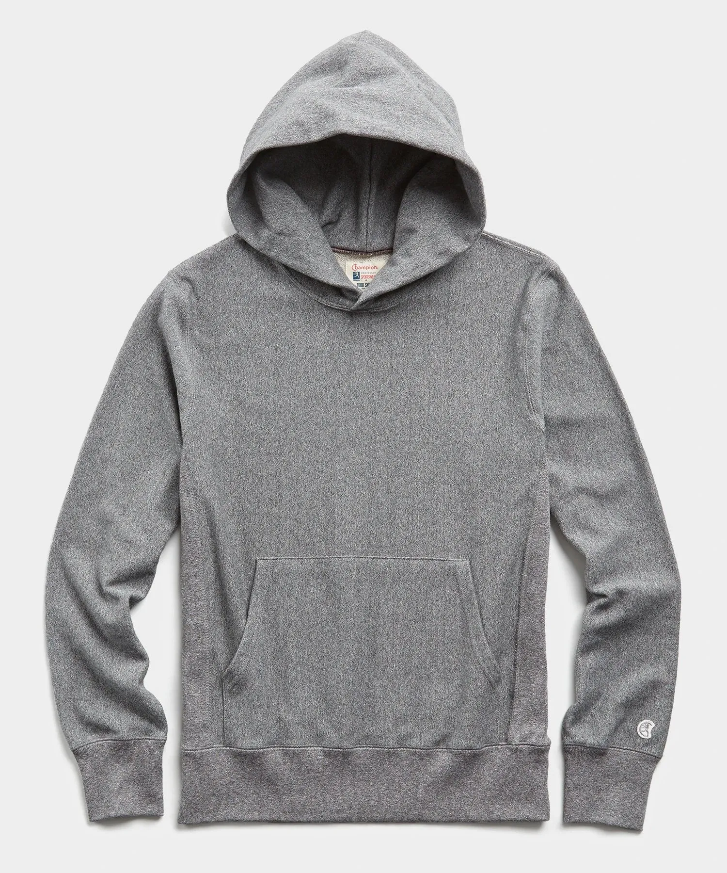 Lightweight Popover Hoodie Sweatshirt in Salt and Pepper