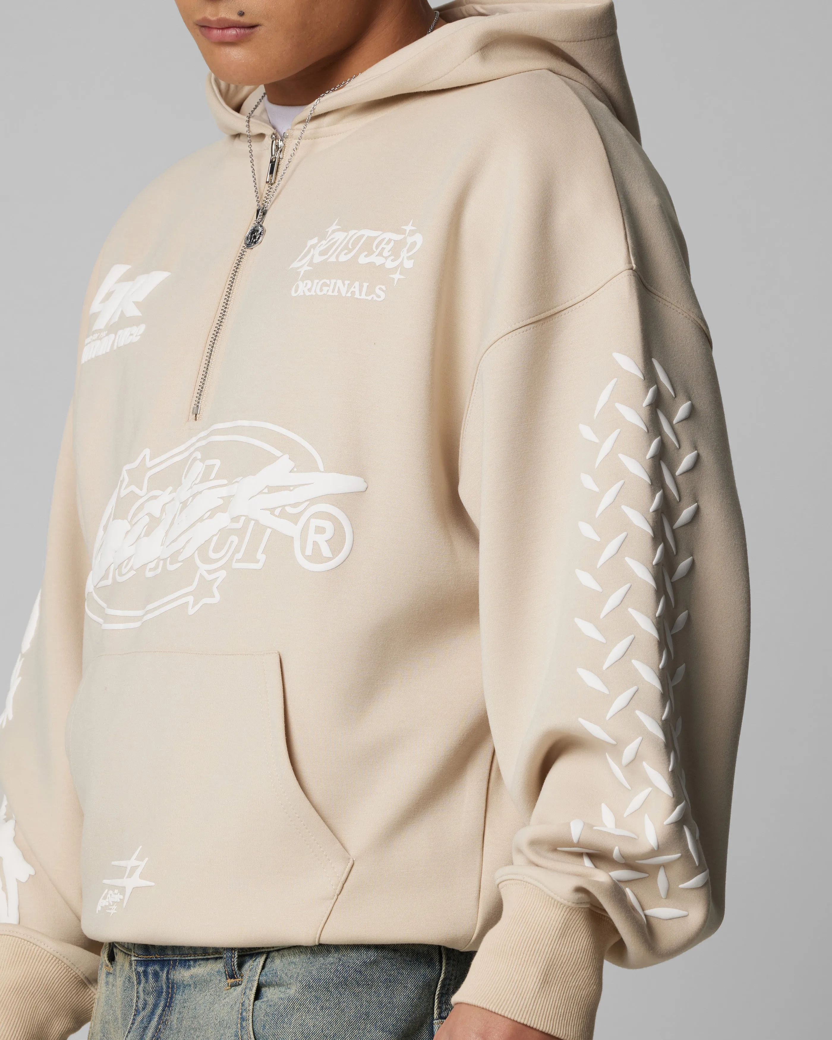 Loiter Instinct Hoodie Beige