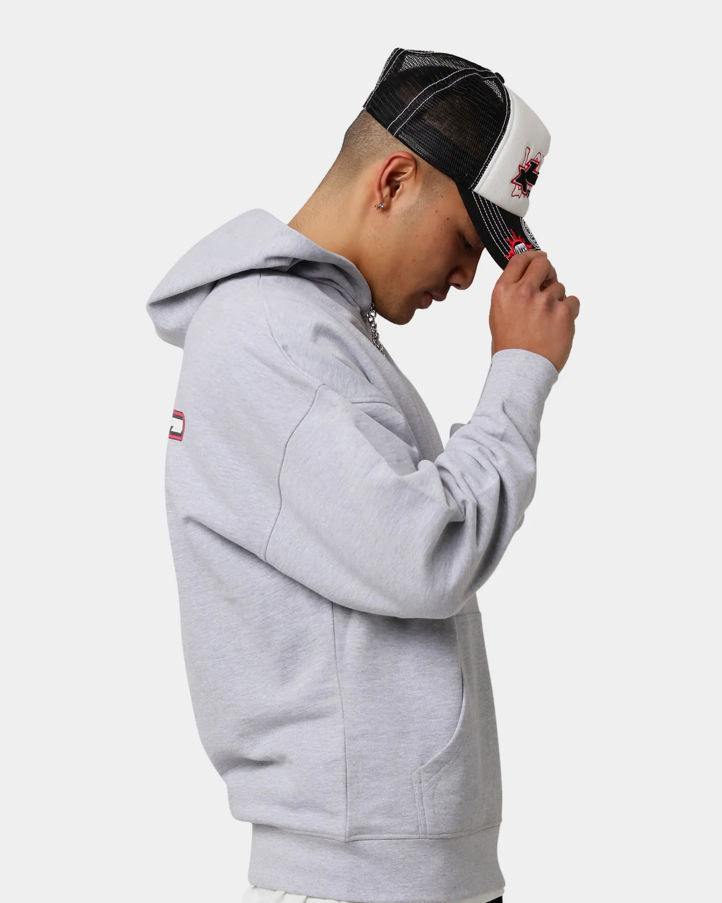 Loiter Work Wear Hoodie Light Grey