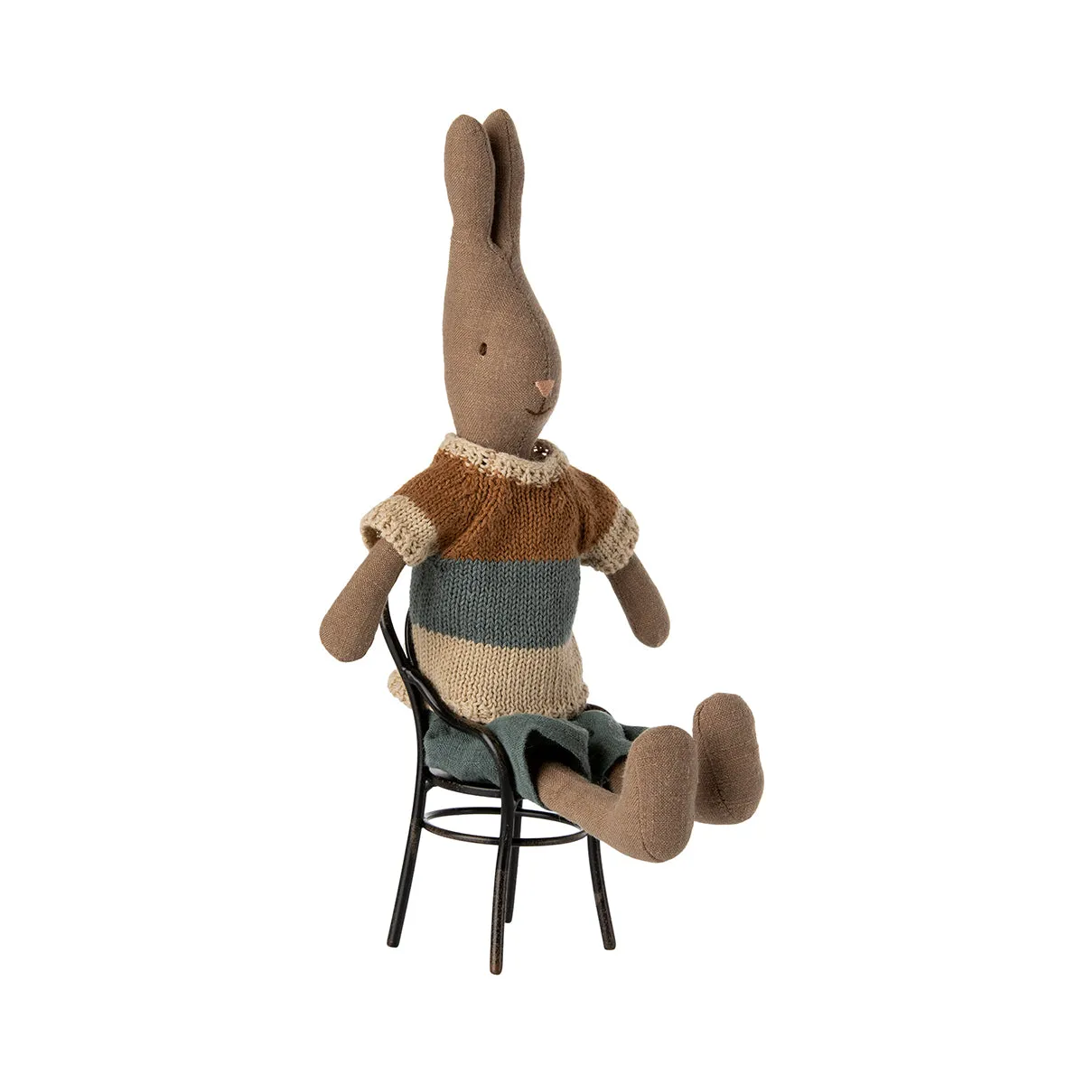 Maileg Rabbit Size 2, Brown - Knitted Shirt and Shorts