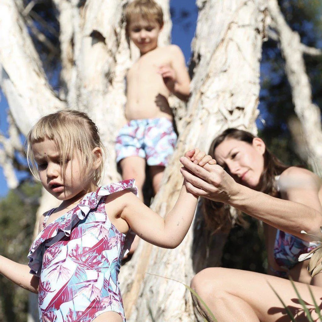 Matching Swimwear, Boys' Board Shorts, Birds of Paradise