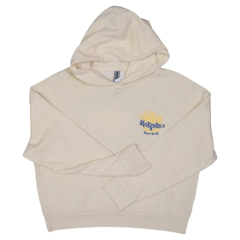 McKevlin's - Sunny Dayz Women's Crop Hoodie - Bone