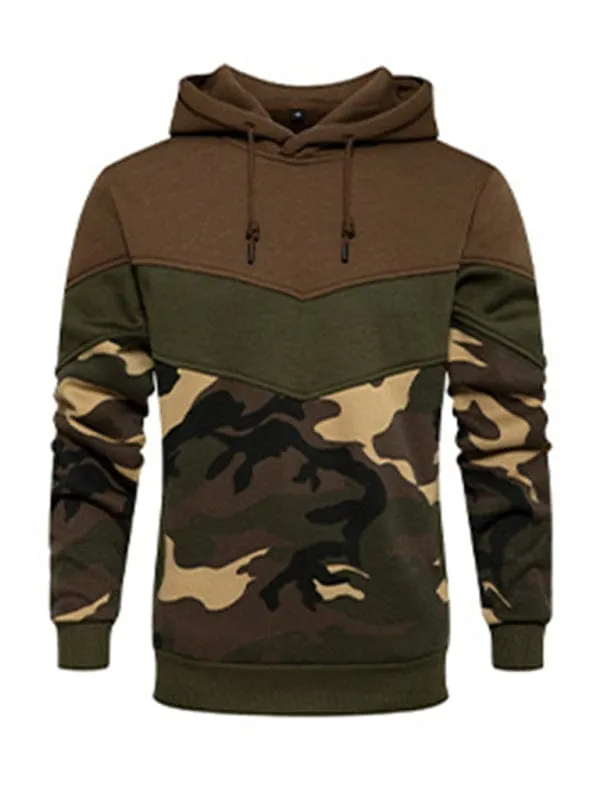 Men's Color Contrast Hoodie Sweatshirt