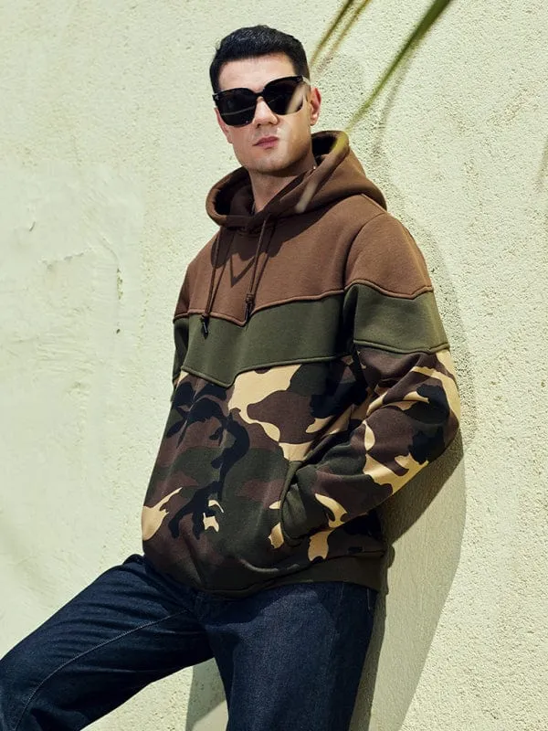 Men's Color Contrast Hoodie Sweatshirt