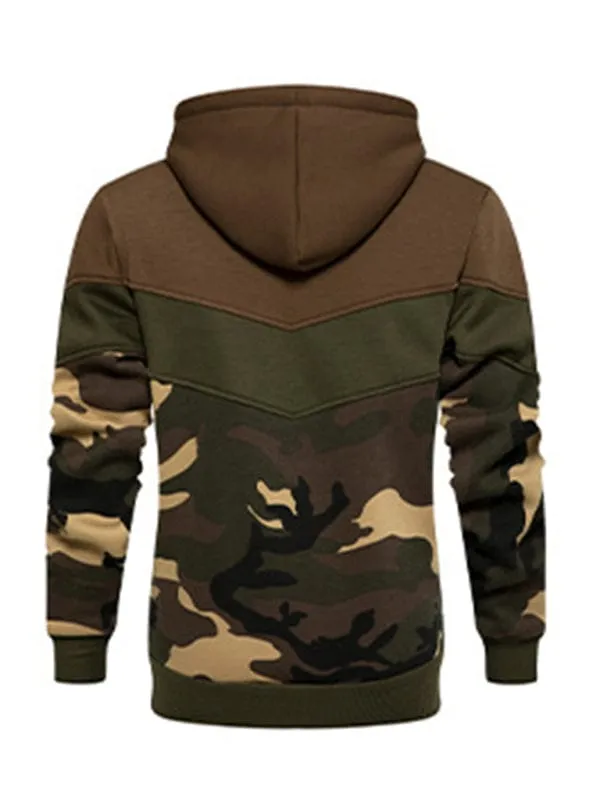 Men's Color Contrast Hoodie Sweatshirt