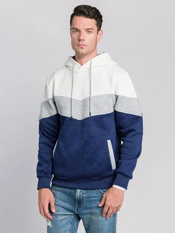 Men's Color Contrast Hoodie Sweatshirt