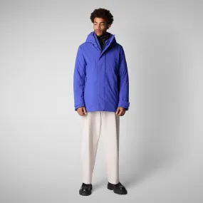 Men's  hooded parka Wilder in GENTIAN BLUE