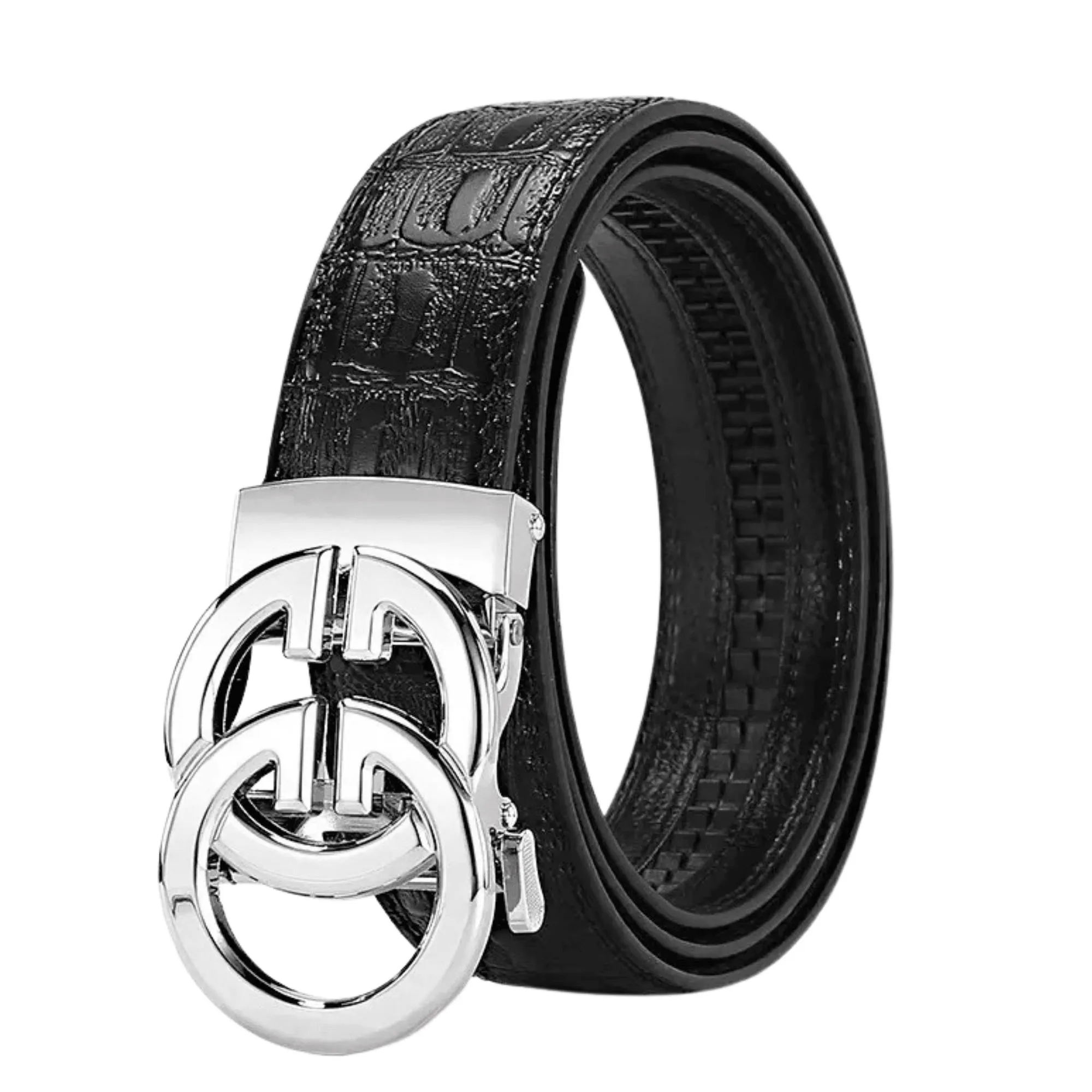 Men's Leather Belt Metal Alloy Automatic Buckle Brand Luxury Design Waist Belts For Men