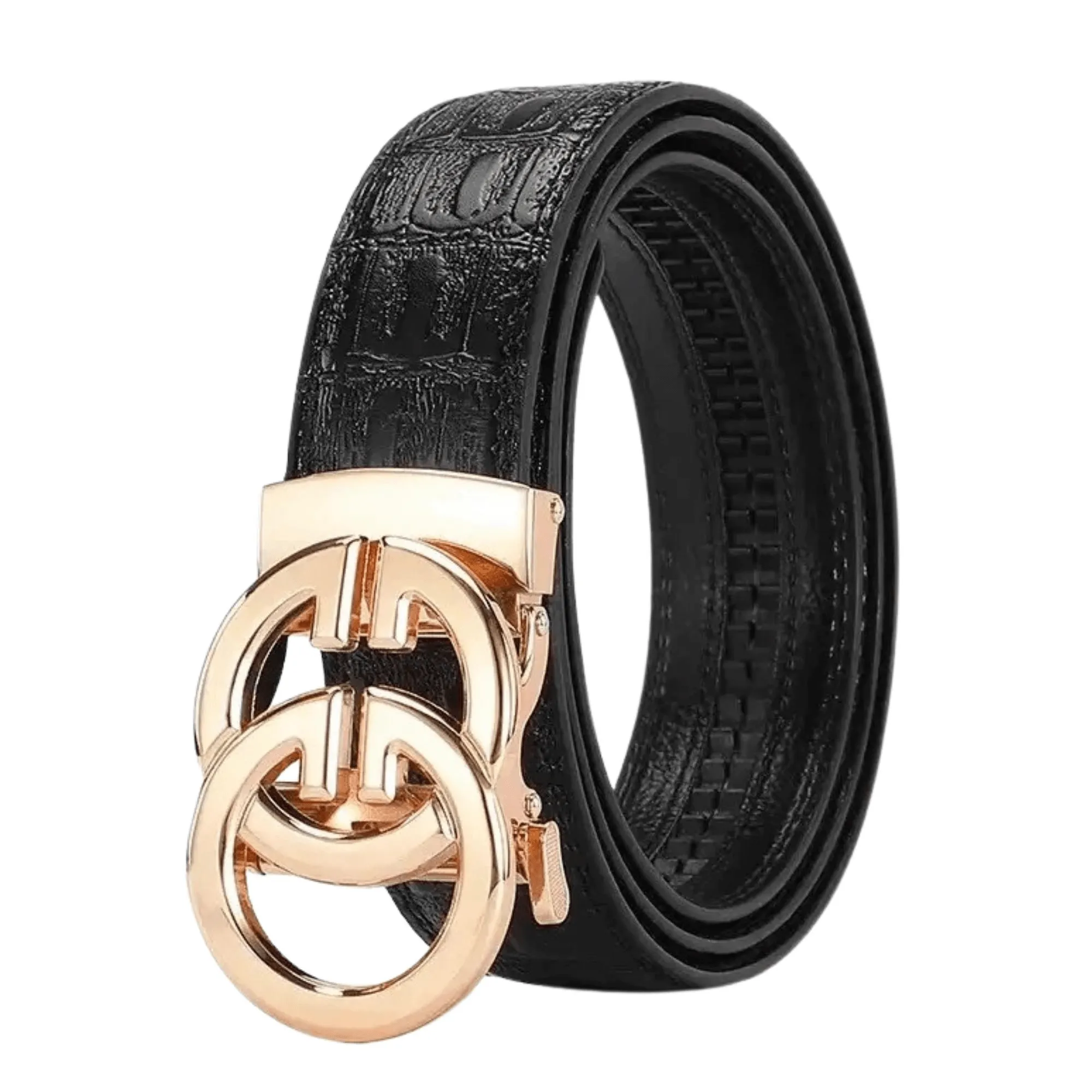 Men's Leather Belt Metal Alloy Automatic Buckle Brand Luxury Design Waist Belts For Men