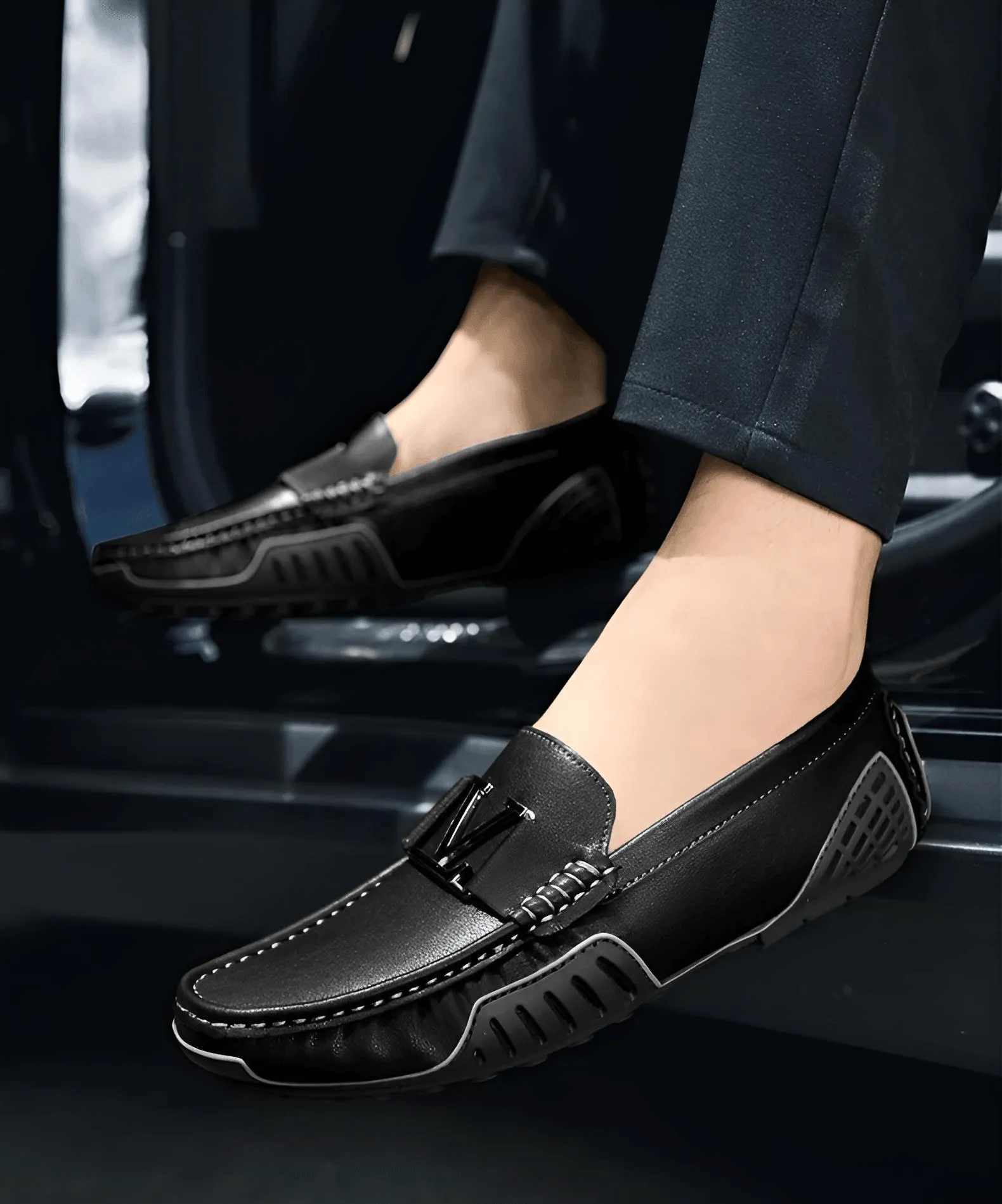 Men's Soft Luxury in Genuine Leather Moccasin Loafers