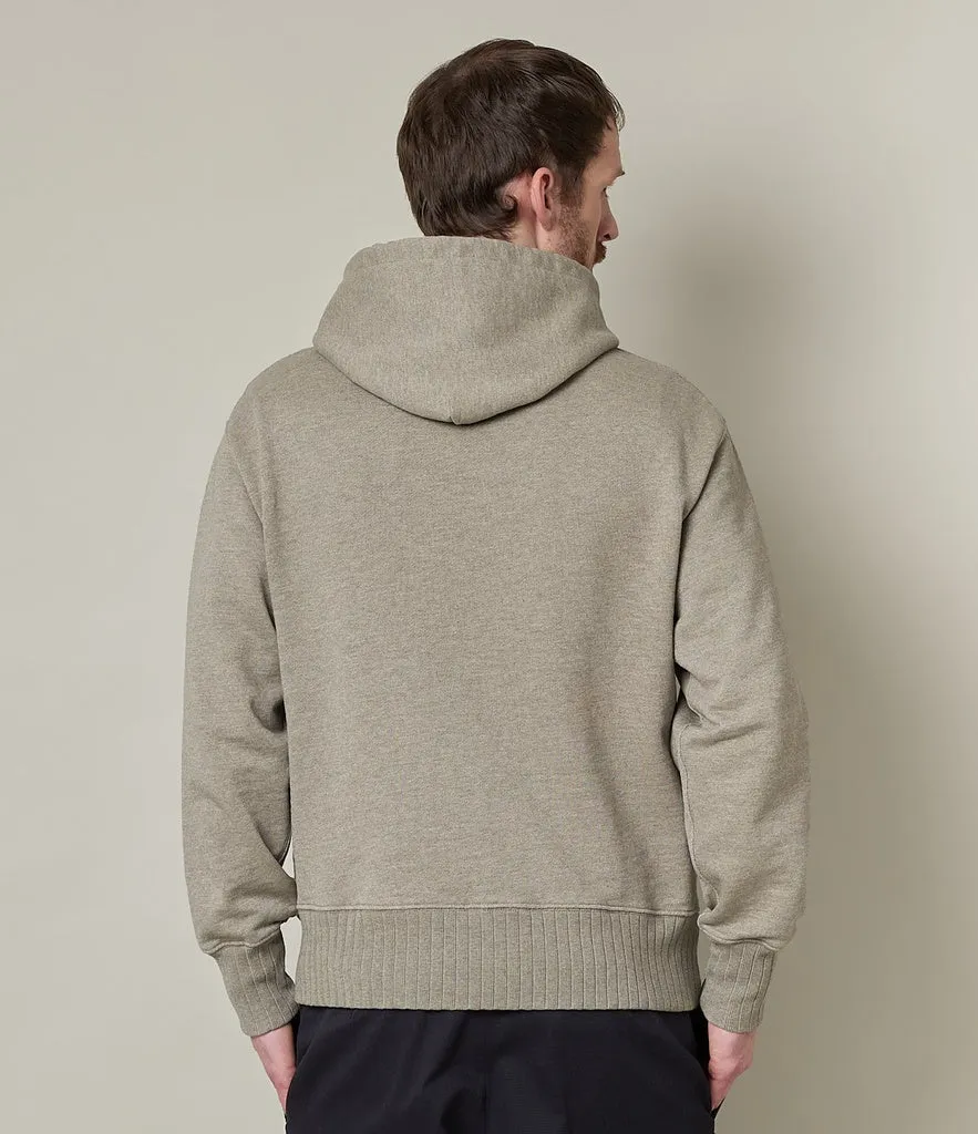 Merz Hoodie 19 Oz Relaxed Fit Grey Melange Vintage