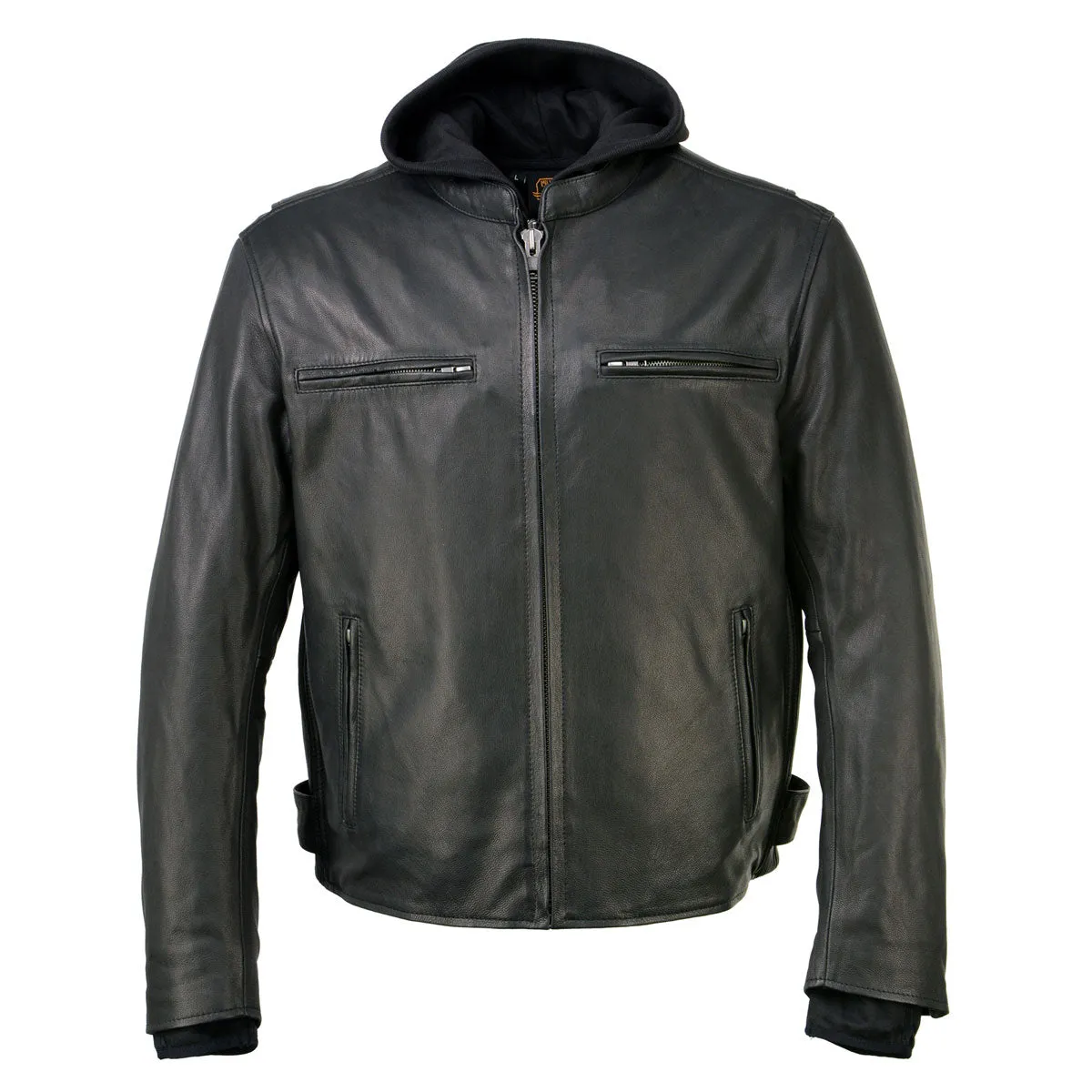 Milwaukee Leather MLM1523 Men's 'Scoundrel' Black Leather Fashion