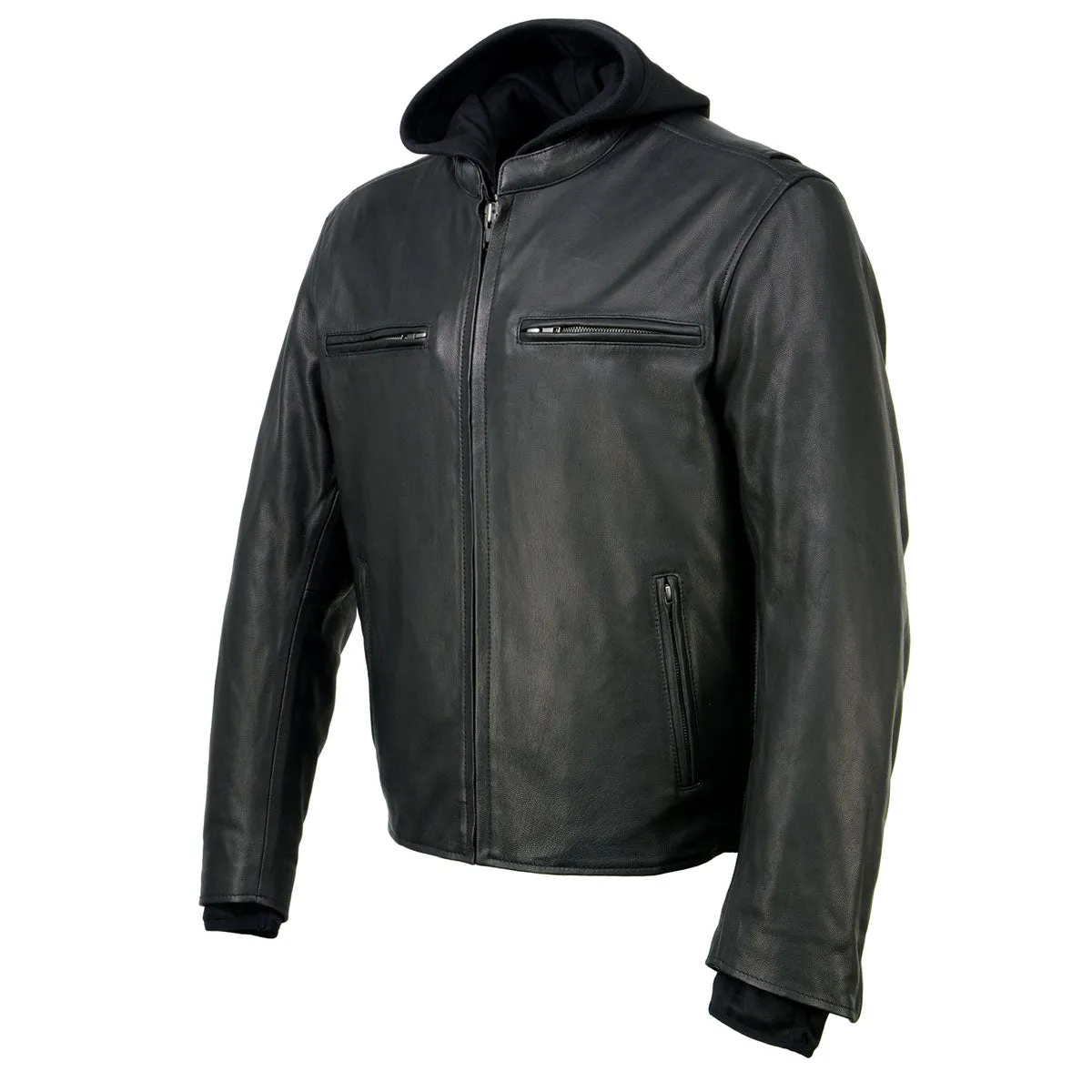 Milwaukee Leather MLM1523 Men's 'Scoundrel' Black Leather Fashion