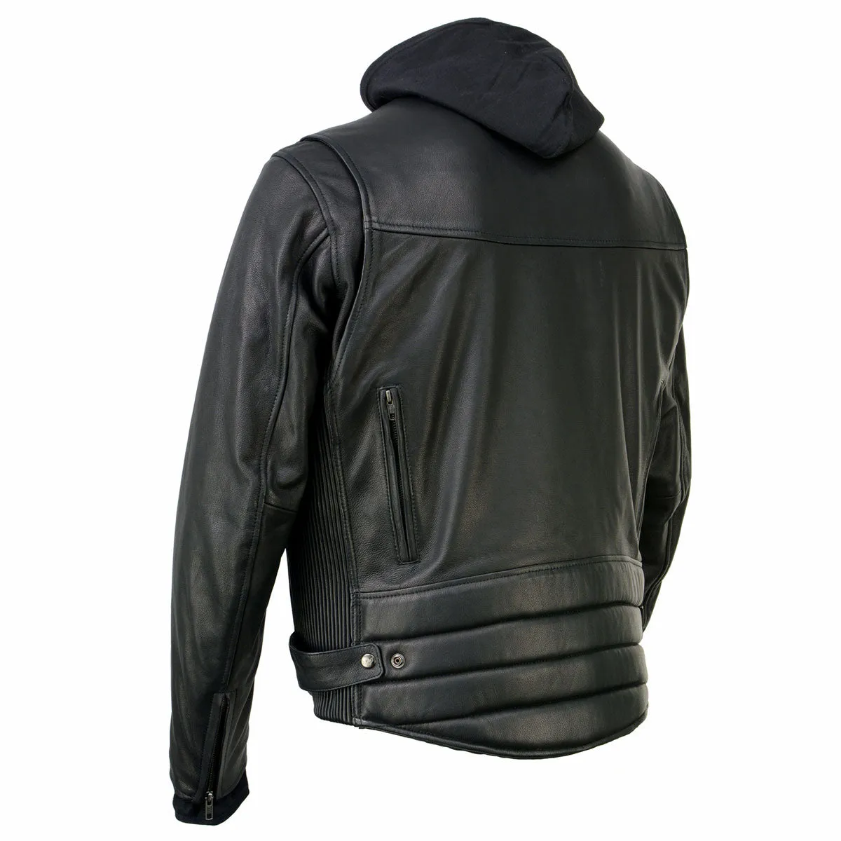 Milwaukee Leather MLM1523 Men's 'Scoundrel' Black Leather Fashion