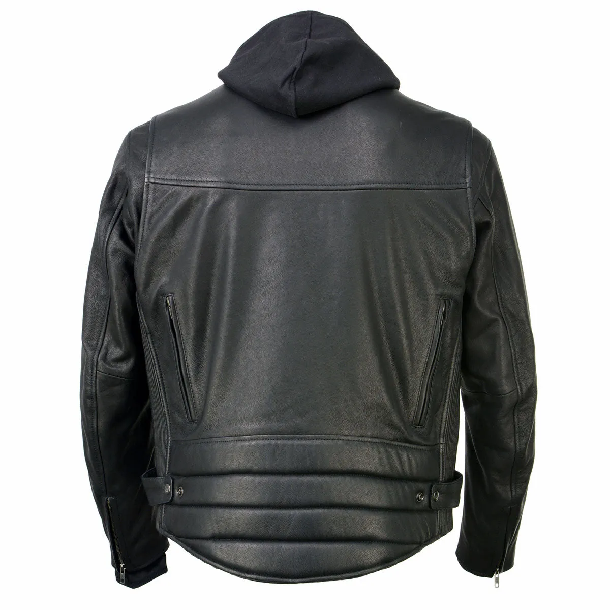 Milwaukee Leather MLM1523 Men's 'Scoundrel' Black Leather Fashion