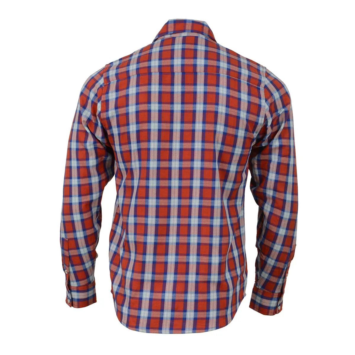 Milwaukee Leather MNG11638 Men's Red and Blue with White Long Sleeve