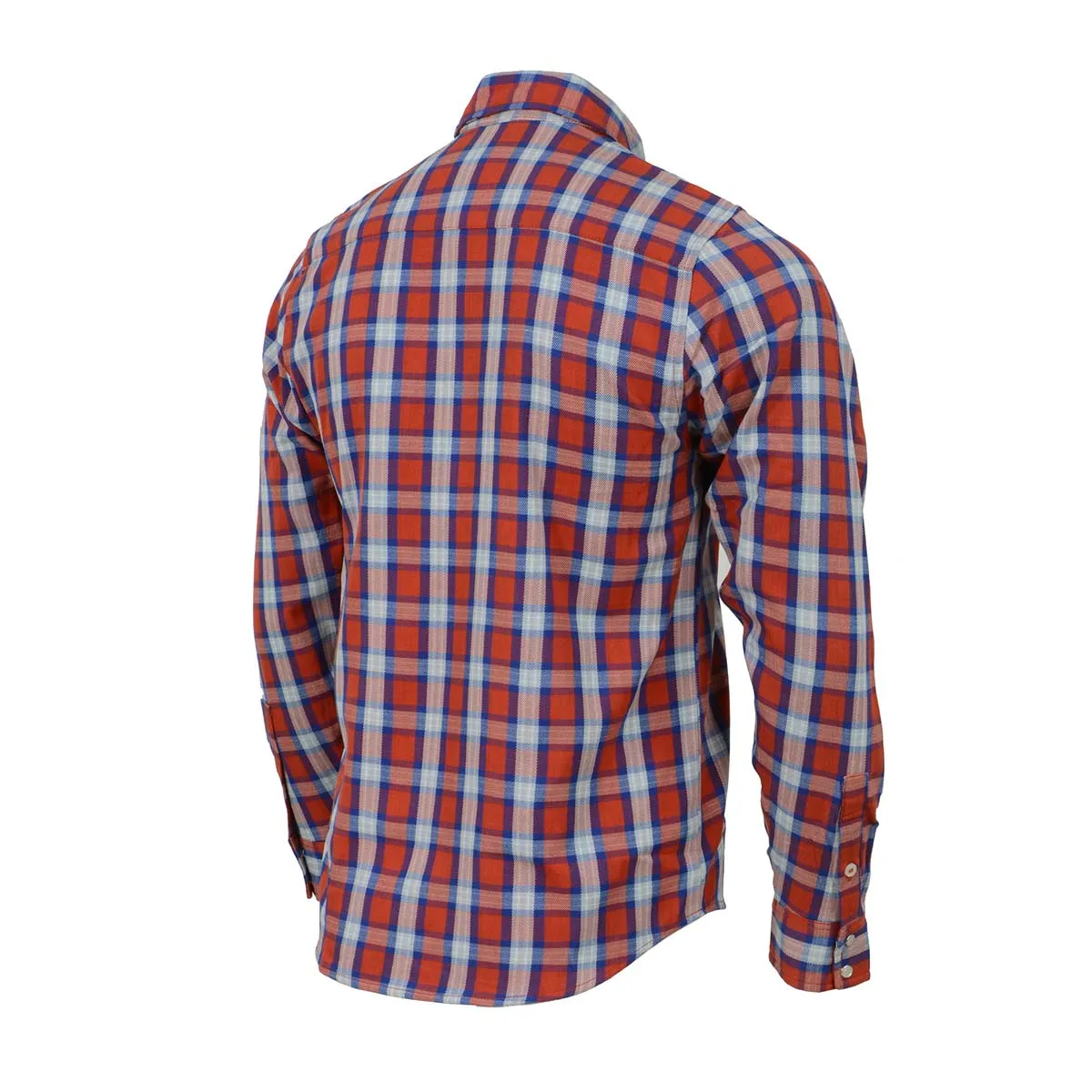 Milwaukee Leather MNG11638 Men's Red and Blue with White Long Sleeve