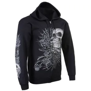 Milwaukee Leather MPMH118004 Men’s ‘Sweet Demise’ Black Hoodie with