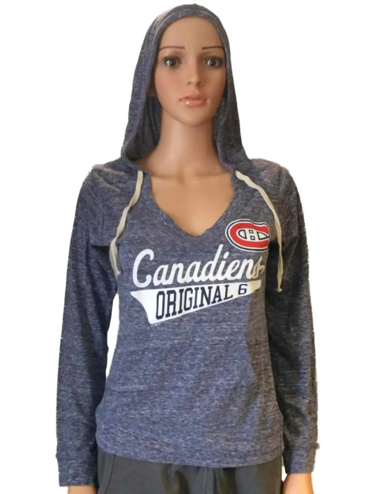 Montreal Canadiens SAAG Women Navy Lightweight Pullover Hoodie Sweatshirt