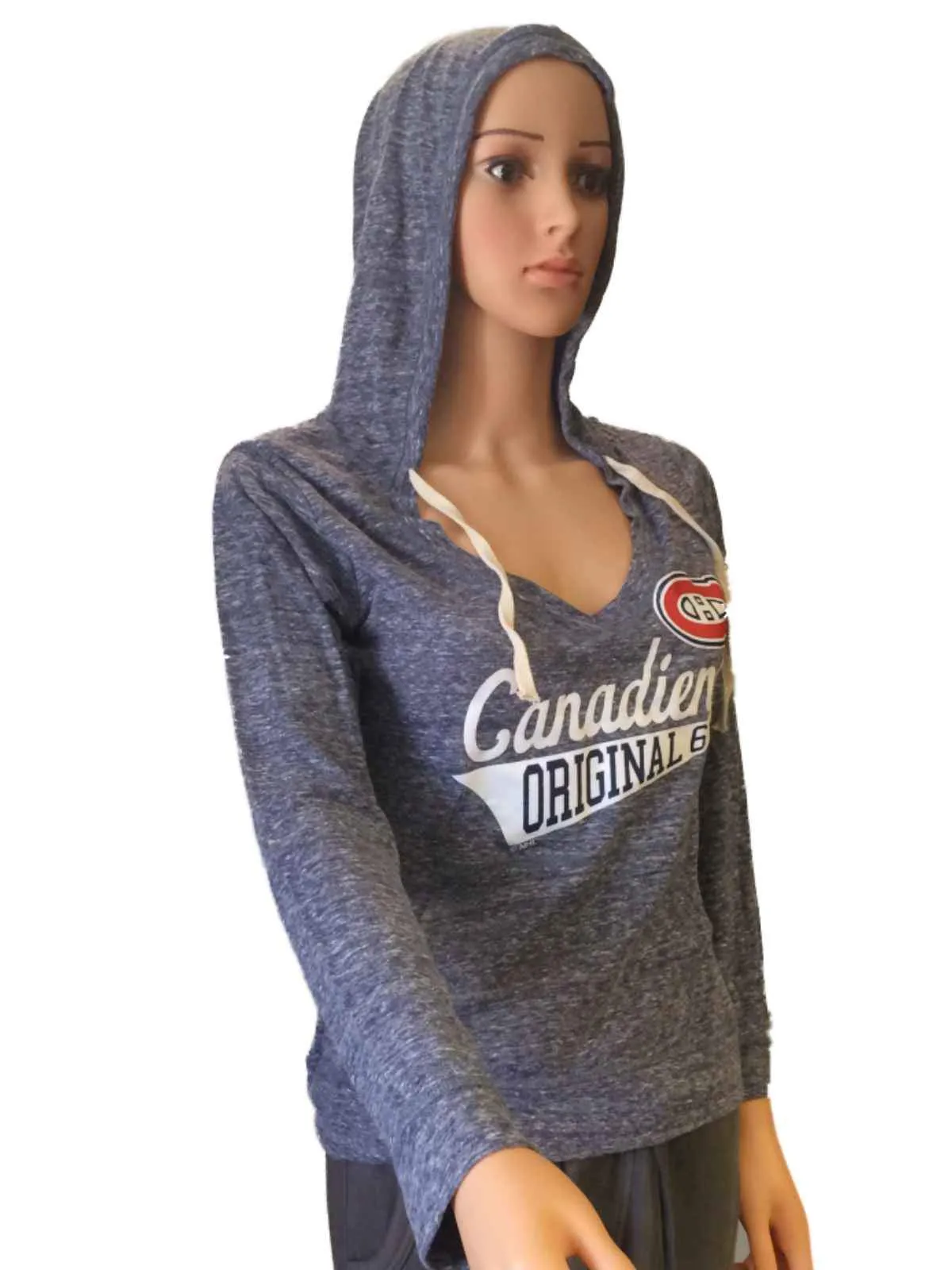 Montreal Canadiens SAAG Women Navy Lightweight Pullover Hoodie Sweatshirt