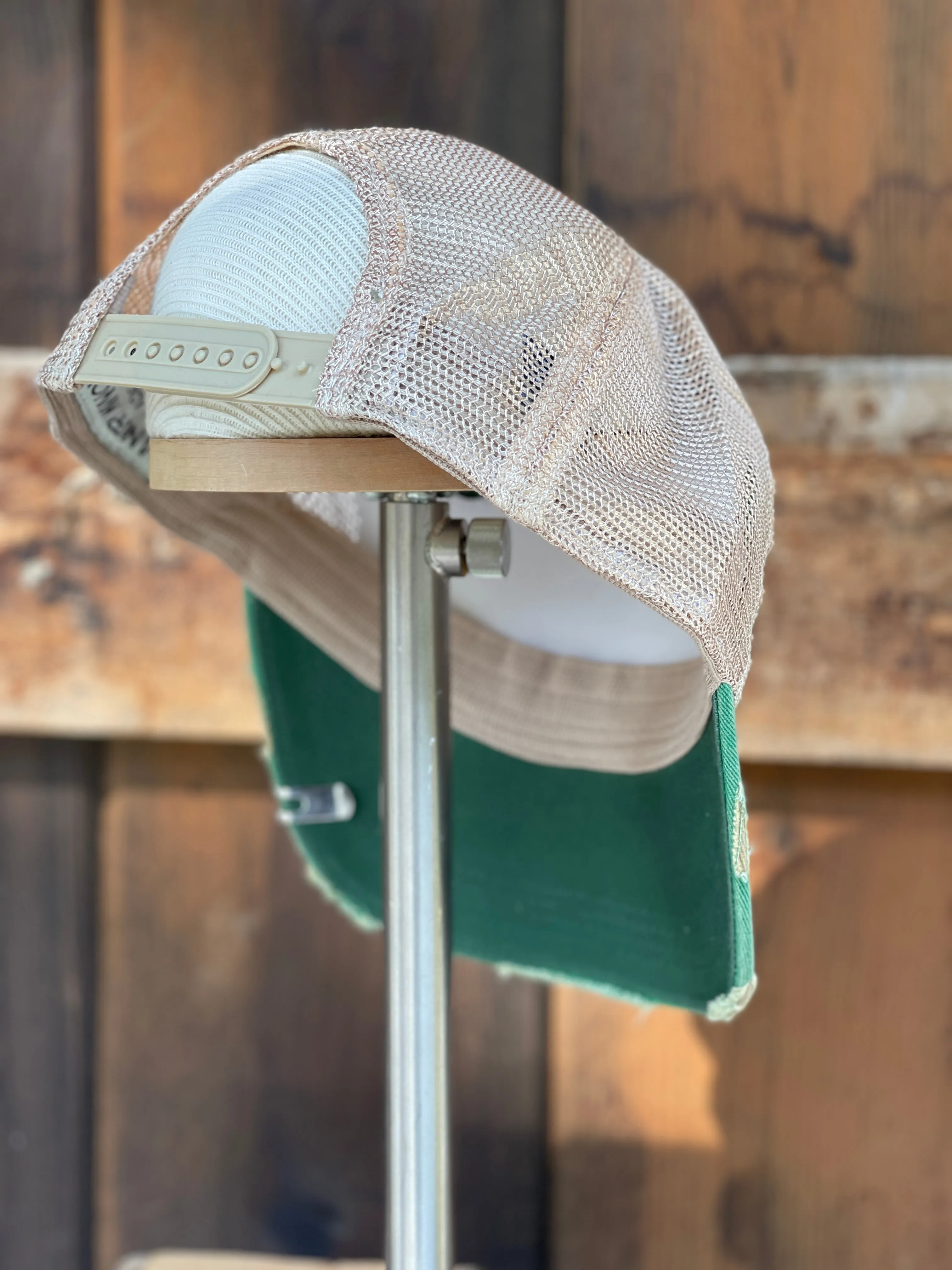 Mountain Dew Old School Hat - Distressed Kelly Green Snapback