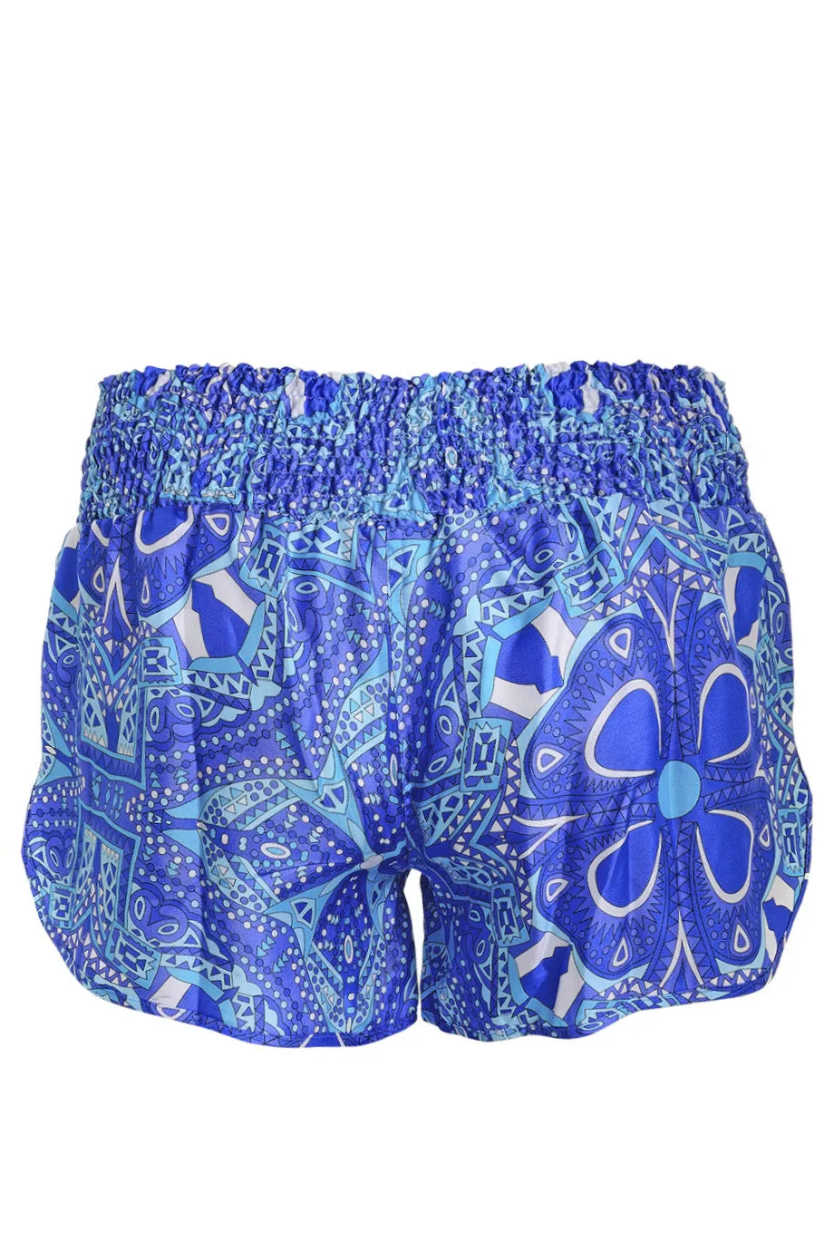 MY JEMMA JADIE Indigo Print Silk Shorts