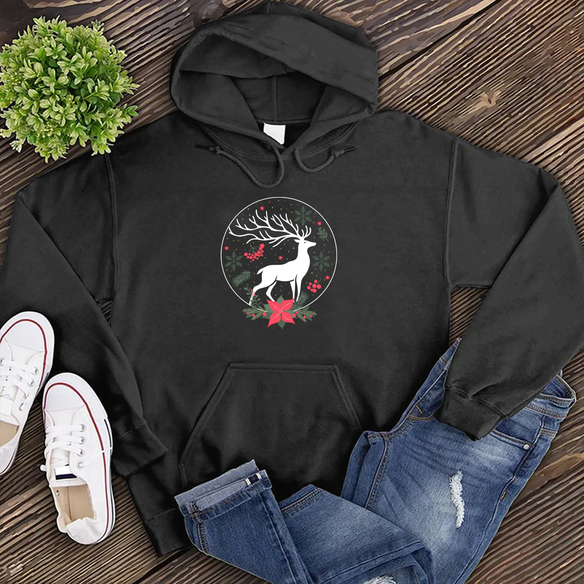 Mystic X-mas Reindeer Hoodie