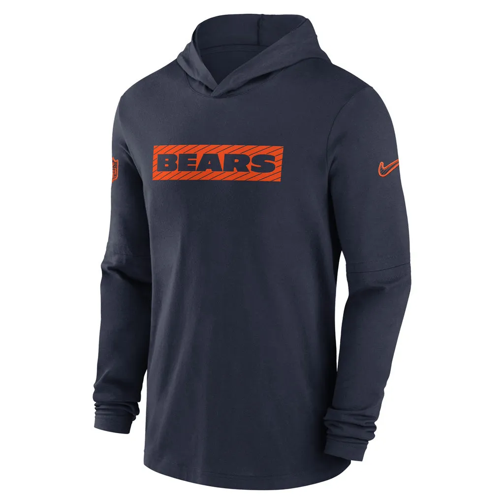 NFL Chicago Bears Nike 2024/25 Sideline Performance Lightweight Pullover Hoodie