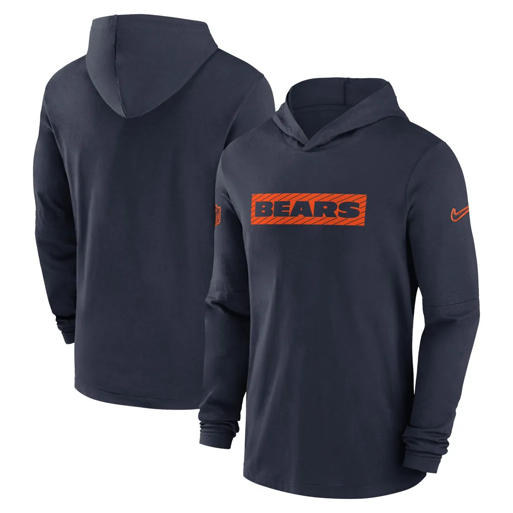 NFL Chicago Bears Nike 2024/25 Sideline Performance Lightweight Pullover Hoodie