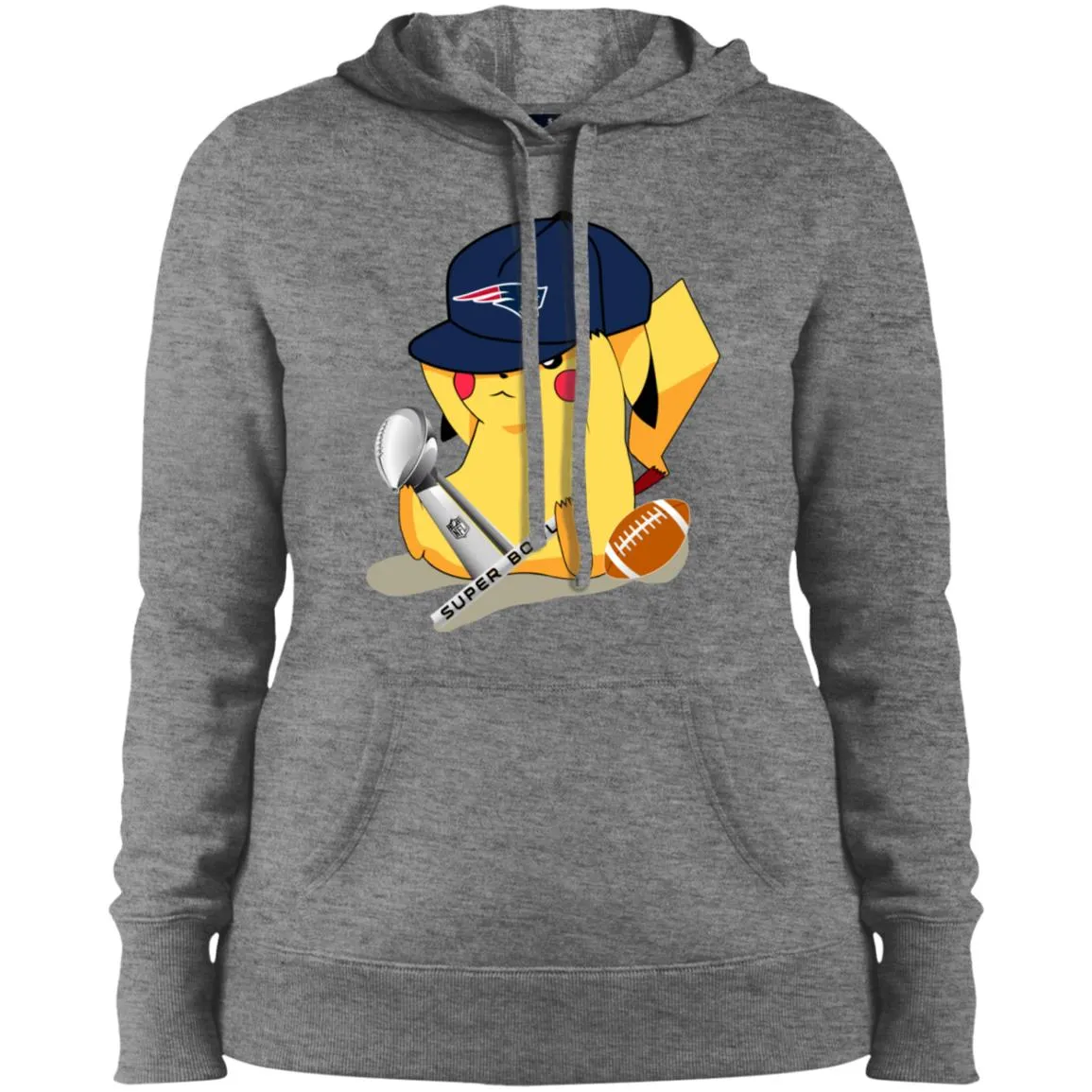 Nfl - New England Patriots Pikachu Super Bowl 2019 Football Women Hooded Sweatshirt