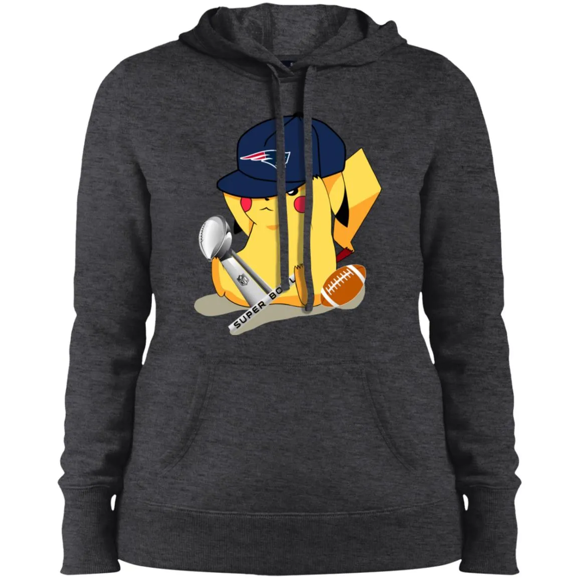 Nfl - New England Patriots Pikachu Super Bowl 2019 Football Women Hooded Sweatshirt