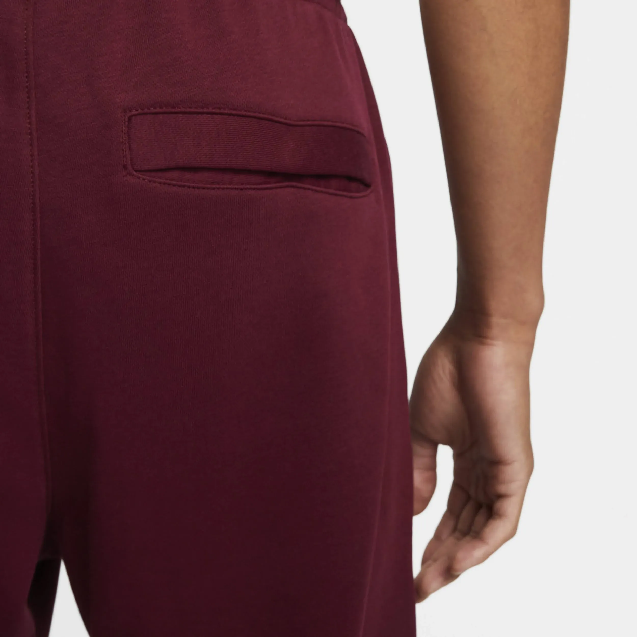 Nike Men's French Terry Pants - Burgundy Red