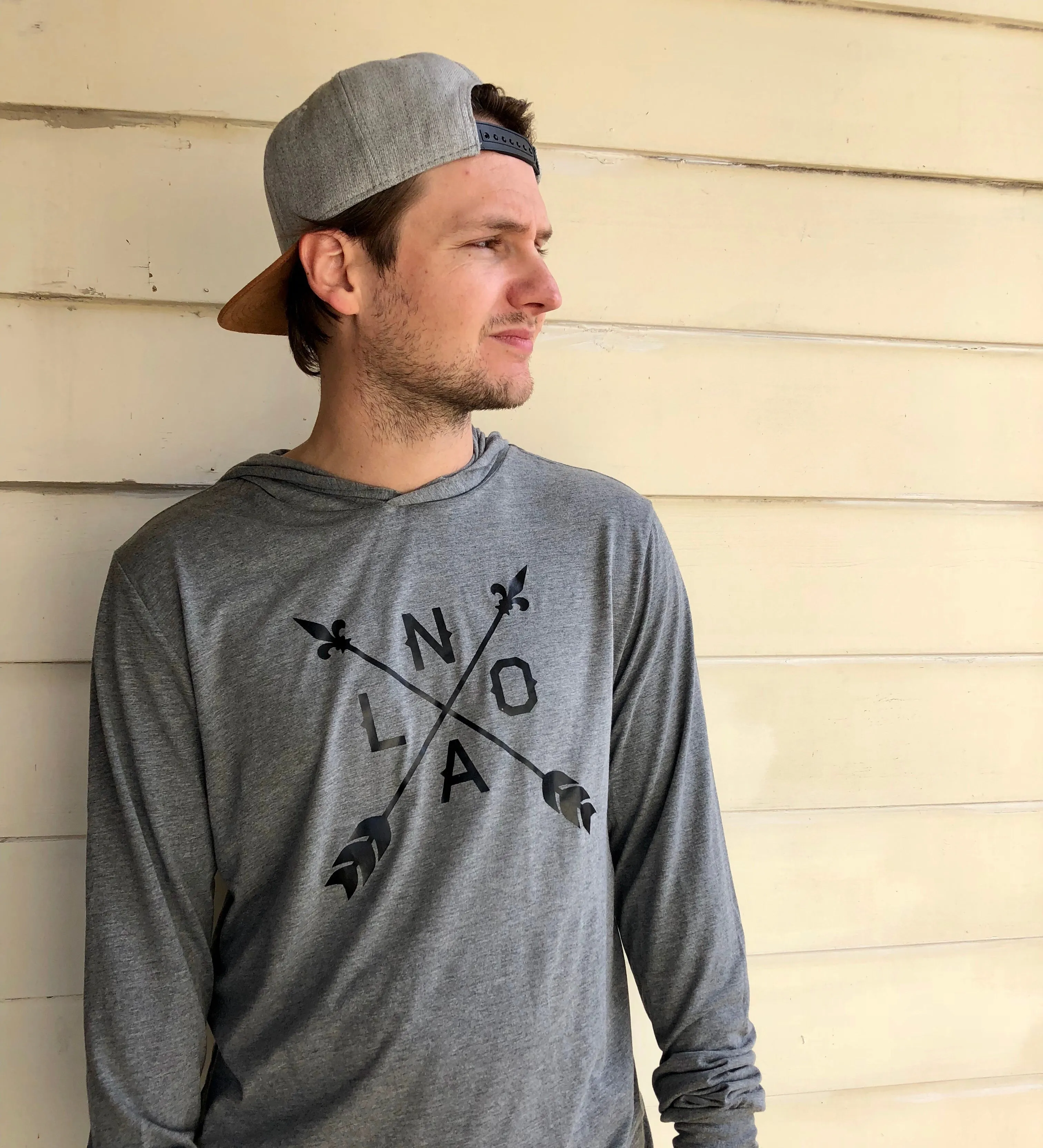 NOLA Arrow, Long Sleeve T-Shirt Hoodie