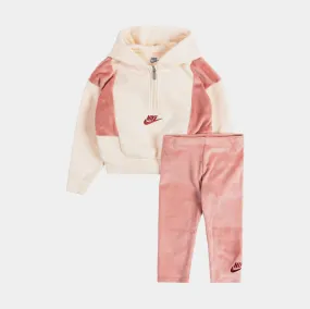 NSW Fleece Pullover   Jogger Preschool Set (Pink)