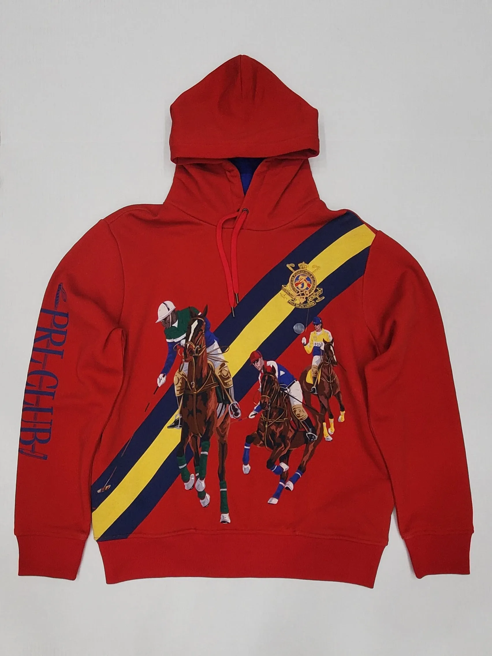 Nwt Polo Ralph Lauren Red Equestrian Pullover Hoodie