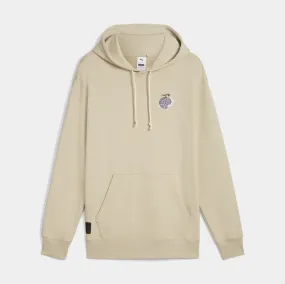 One Piece Graphic Pullover Mens Hoodie (Beige/Black)