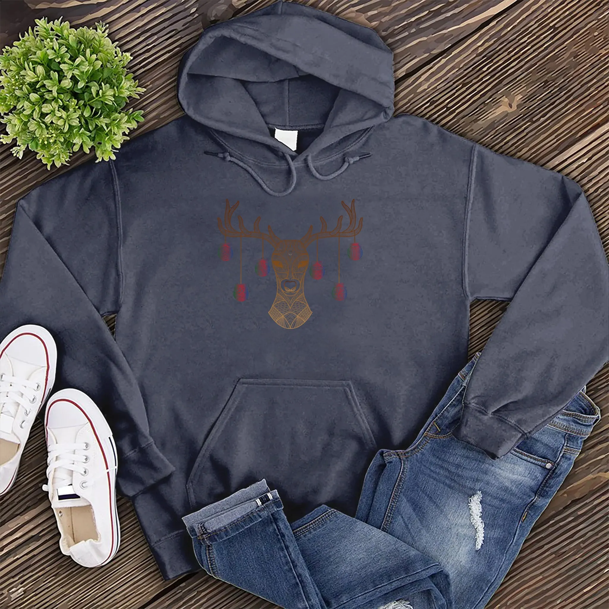 Ornament Reindeer Hoodie