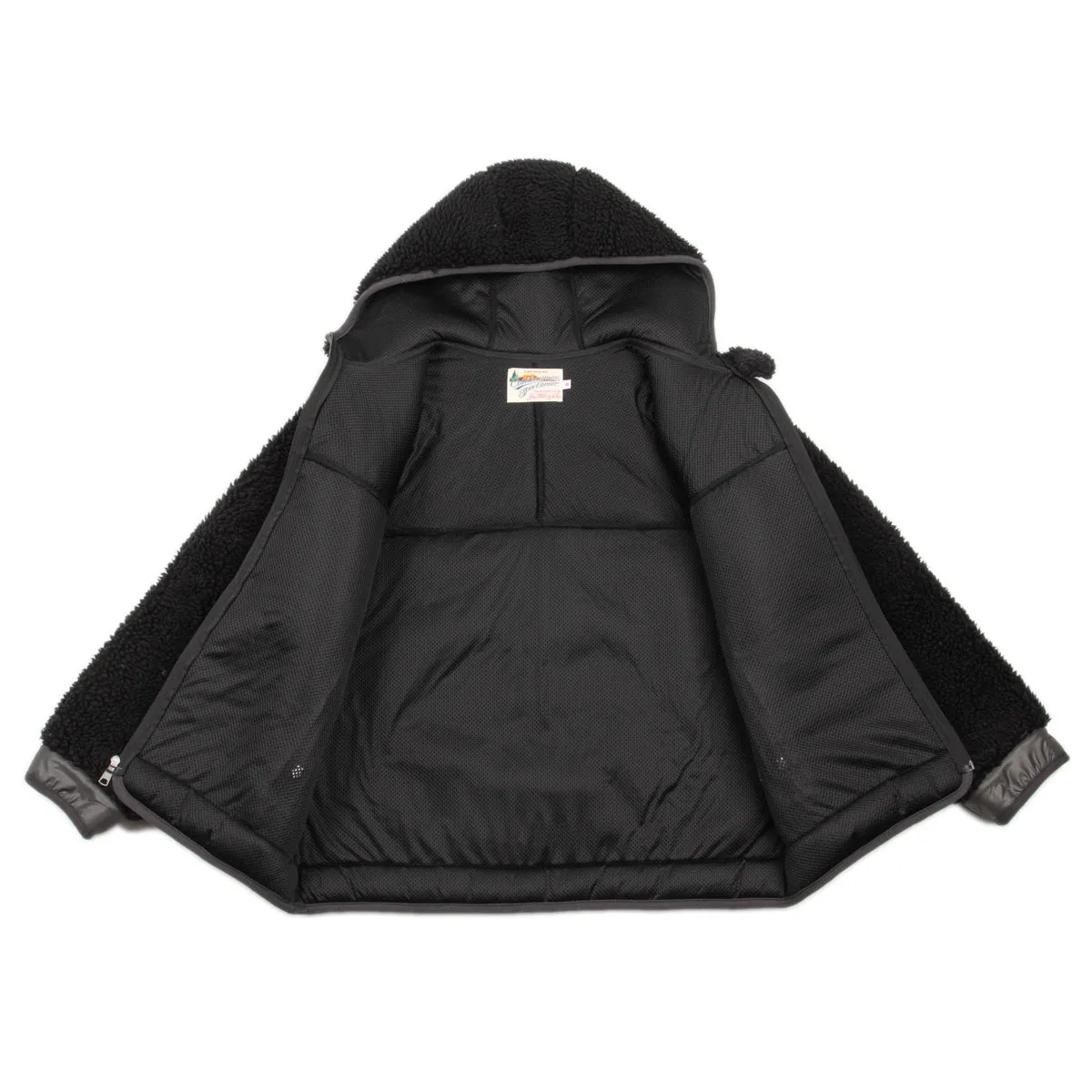 Outdoor Wool Pile Hooded Jacket