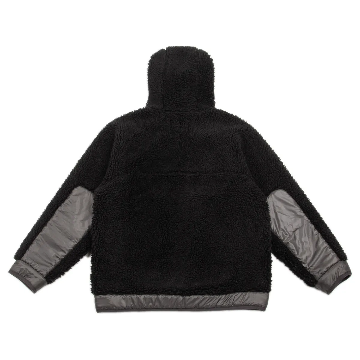 Outdoor Wool Pile Hooded Jacket