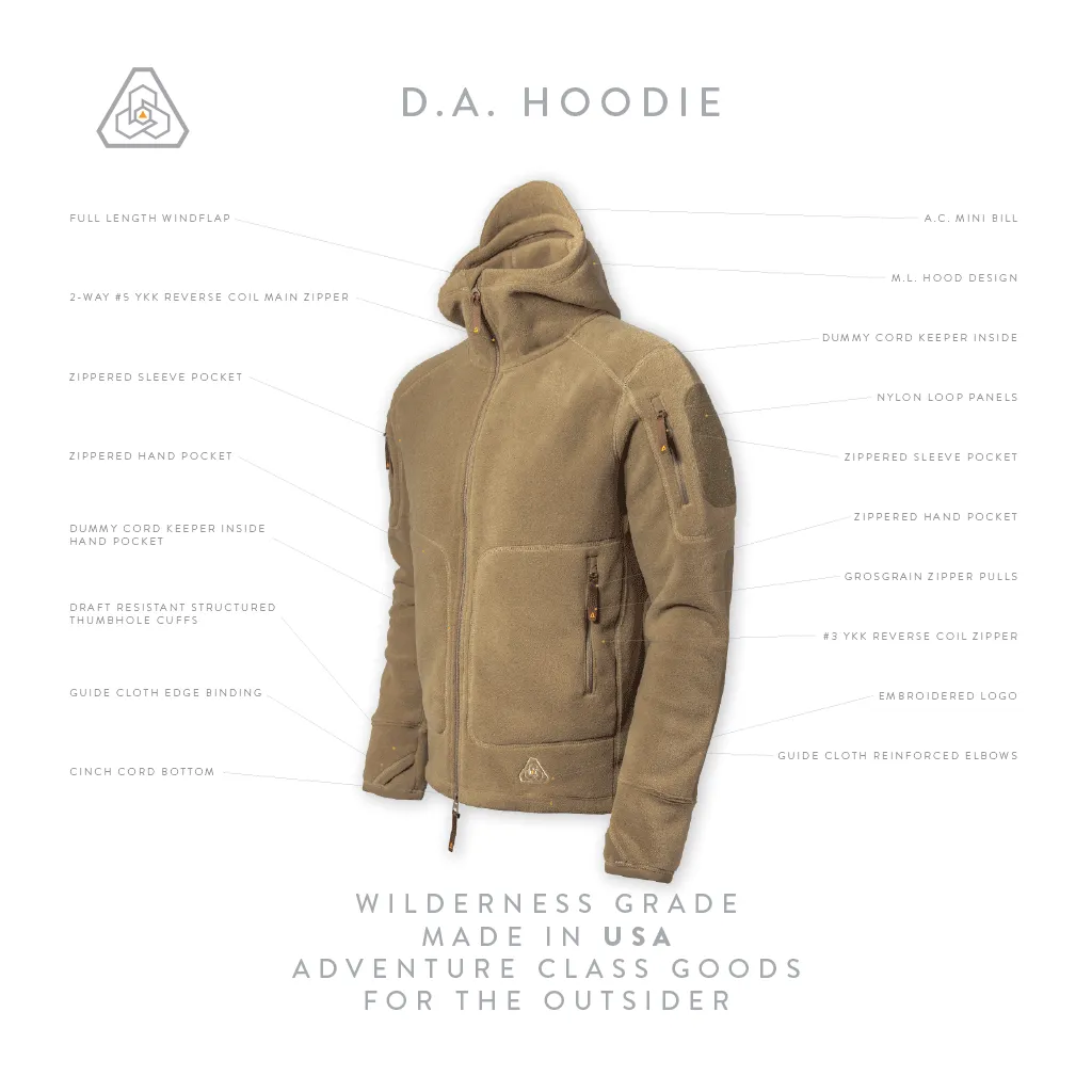 PDW DA Hoodie v2 - Heather Terra Brown