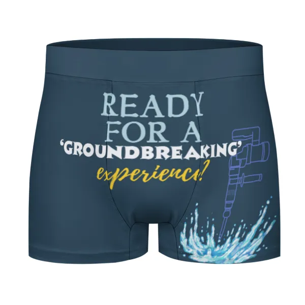 Personalised Men's Funny Quote Drill Boxer Shorts (D7266859)